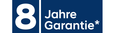 8 Jahre Fahrzeuggarantie