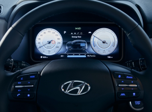 Hyundai Kona Elektro - Digitales Cockpit